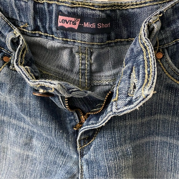 Levi’s Midi-Shorts Jean Shorts in Size 10 Reg - Picture 4 of 5